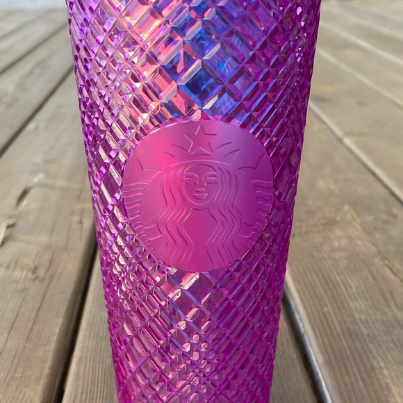 Starbucks Valentine’s 2021 Venti Purple Pink Taffy Iridescent Jewelled Tumbler - Picture 3 of 14